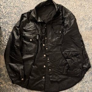 🖤faux leather jacket